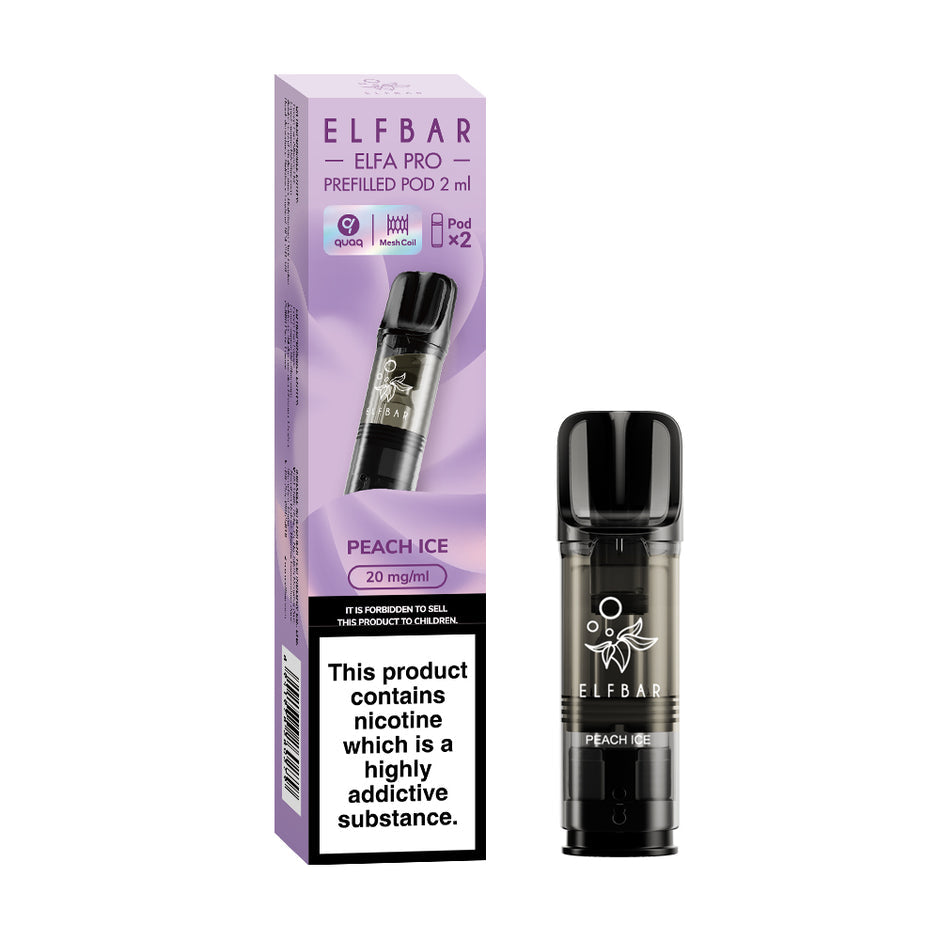 ELFBAR ELFA PRO PREFILLED POD PEACH ICE (JUICY PEACH) (10) Main image