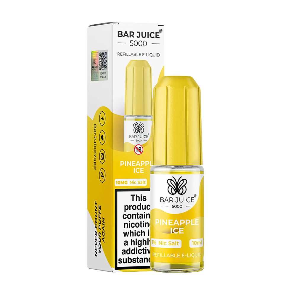 Bar Juice 5000 Nic Pineapple Ice Flavour 10ml 10 Pack Main image
