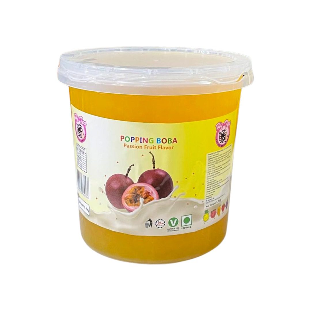 Popping Boba Passion Fruit Flavour Bubble Tea Tub 3.2kg