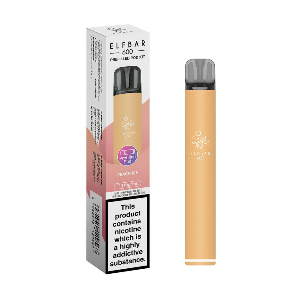 ELFBAR 600 2025 KIT PEACH ICE (10) Main image