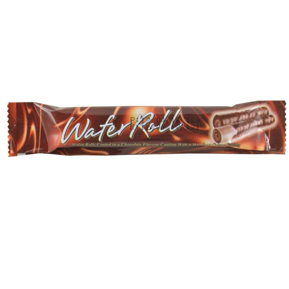 Wafer Roll Chocolate Flavour With Hazelnut Cream 18g 24 Pack Main image