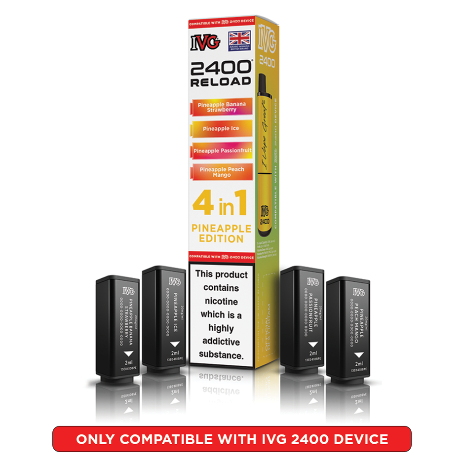 IVG 2400 RELOAD POD 4 PACK PINEAPPLE EDITION (5) Main image