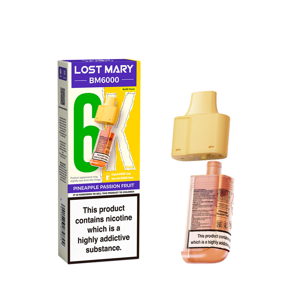 LOST MARY BM6000 POD PINEAPPLE PASSION FRUIT (5) Main image