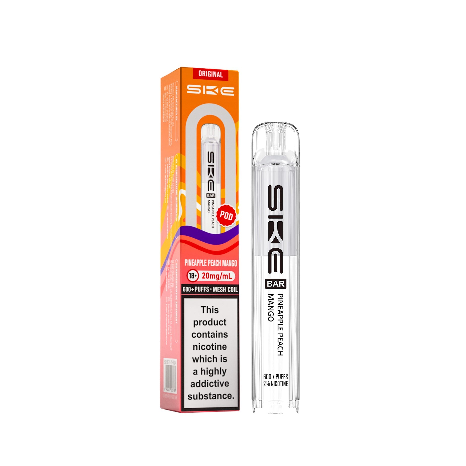 SKE BAR REFILL POD (2025) PINEAPPLE PEACH MANGO (10) Main image