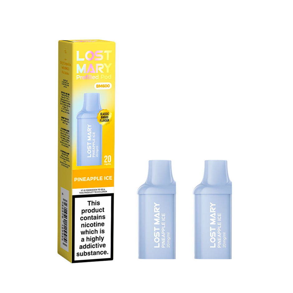 LOST MARY BM600 2025 2PK PODS PINEAPPLE ICE (10) Main image