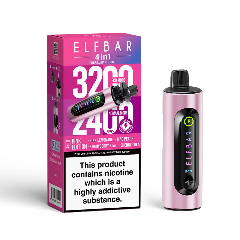 ElfBar 4in1 Prefilled Pod Bar 5 Pack - Pink Edition Main image