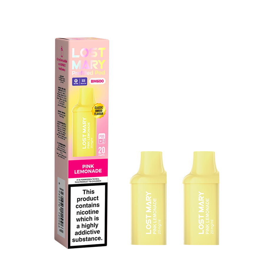 LOST MARY BM600 2025 2PK PODS PINK LEMONADE (10) Main image