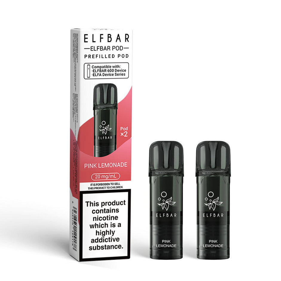 ELFBAR 600 2025 2PK PODS PINK LEMONADE (10) Main image