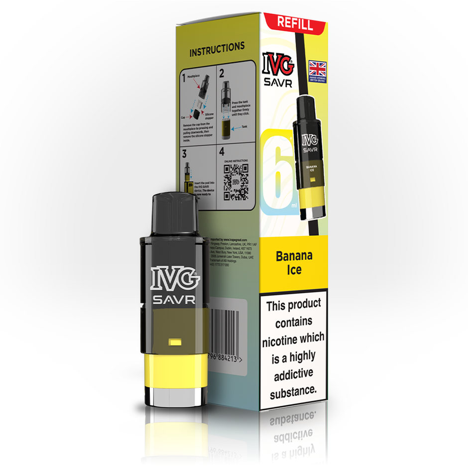 IVG SAVR 3K REFILL BANANA ICE (5) Main image