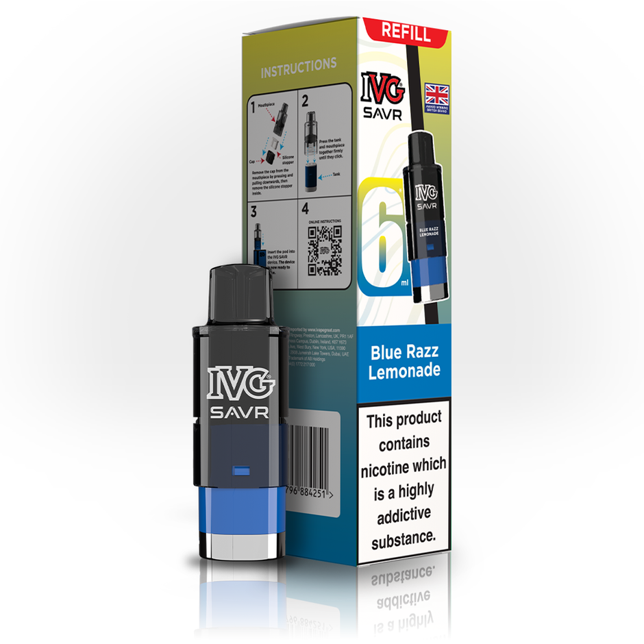 IVG SAVR 3K REFILL BLUE RAZZ LEMONADE (5) Main image