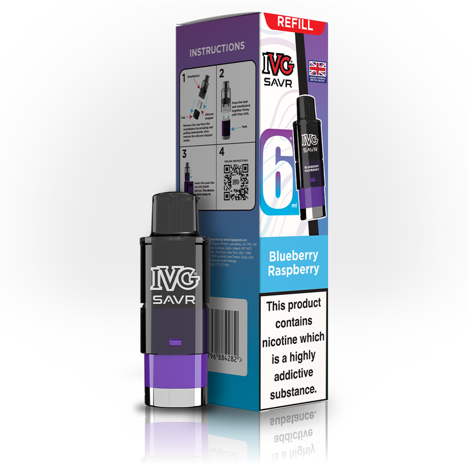IVG SAVR 3K REFILL BLUEBERRY RASPBERRY (5) Main image