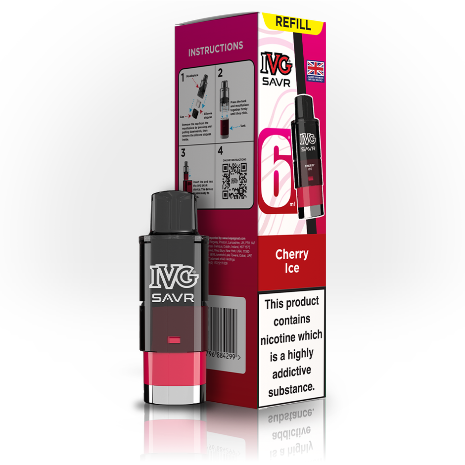IVG SAVR 3K REFILL CHERRY ICE (5) Main image
