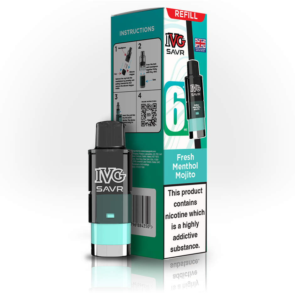 IVG SAVR 3K REFILL FRESH MENTHOL MOJITO (5) Main image