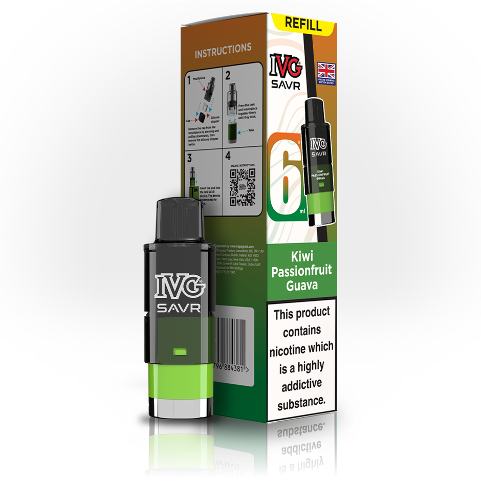 IVG SAVR 3K REFILL KIWI PASSIONFRUIT GUAVA (5)