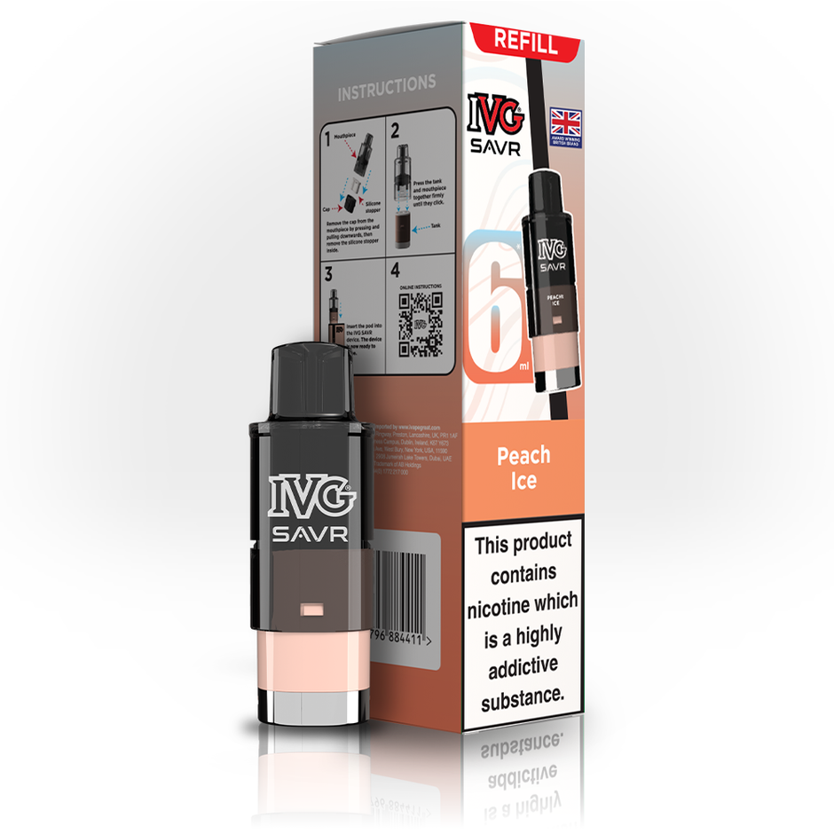 IVG SAVR 3K REFILL PEACH ICE (5) Main image