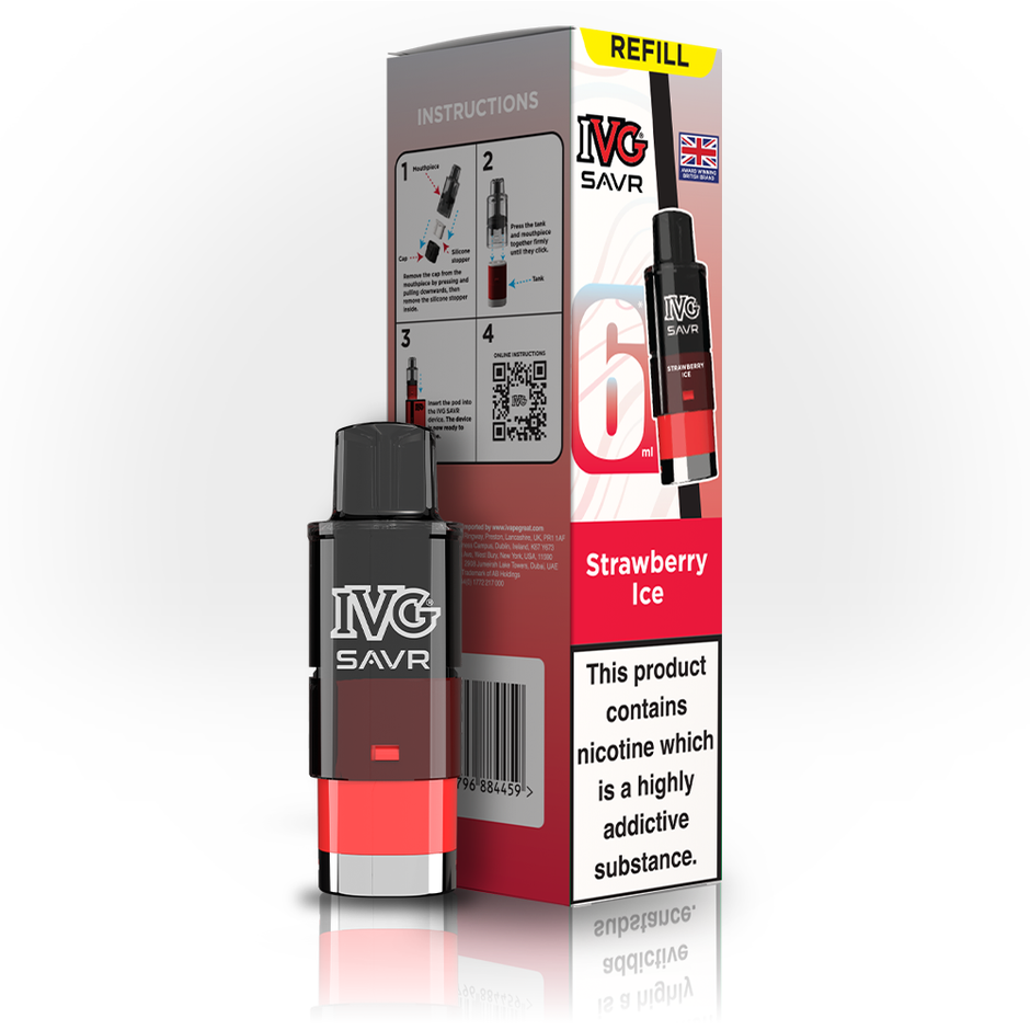 IVG SAVR 3K REFILL STRAWBERRY ICE (5) Main image