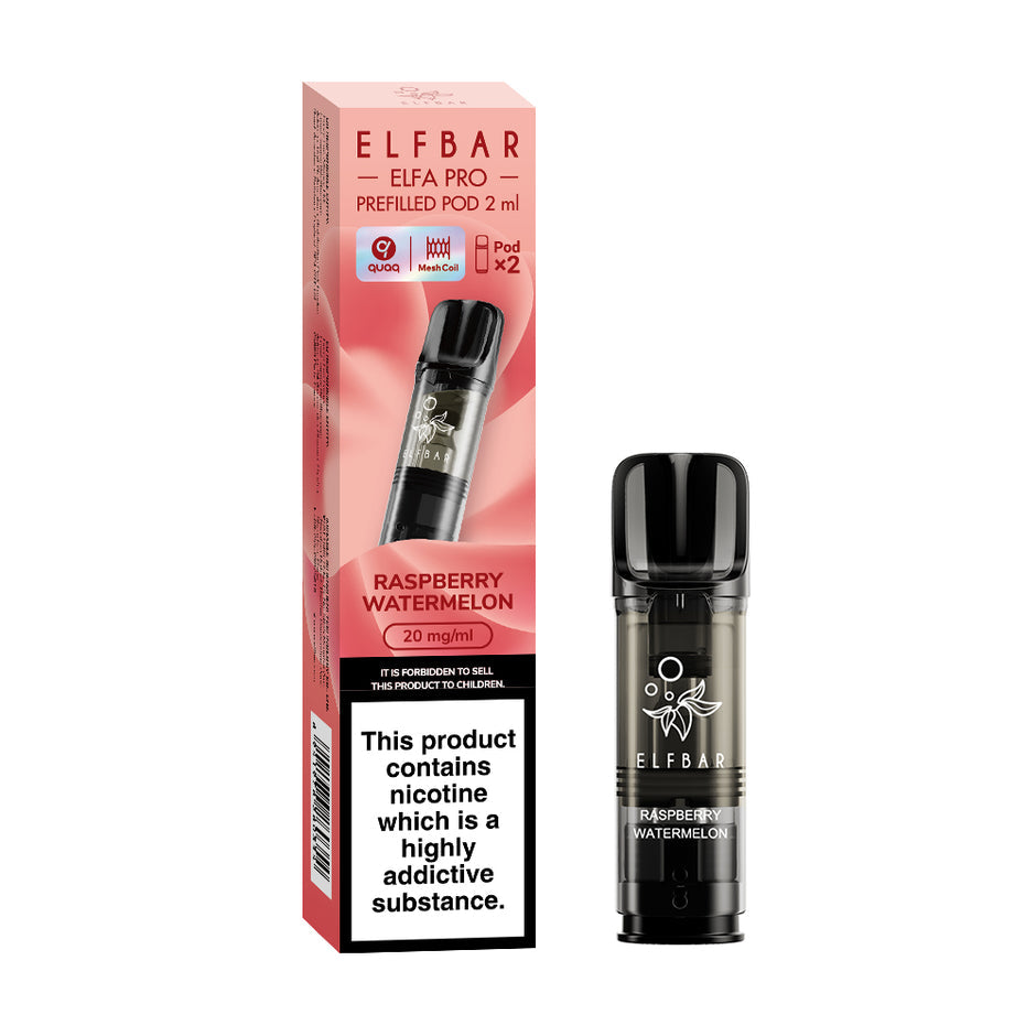 ELFBAR ELFA PRO PREFILLED POD RASPBERRY WATERMELON (10) Main image