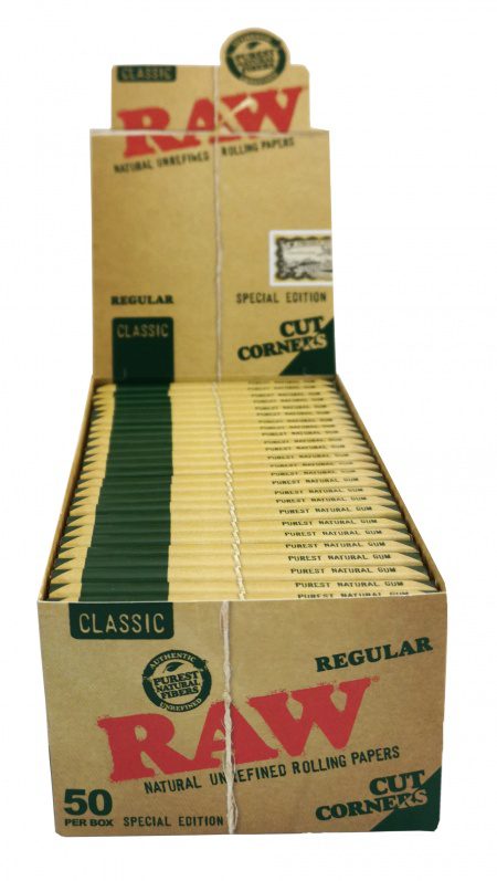 Raw Natural Unrefined Rolling paper Regular Classic 50 packs