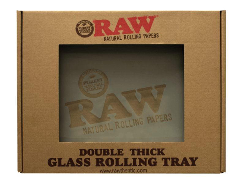 Raw Double Thick Glass Rolling Tray Main image