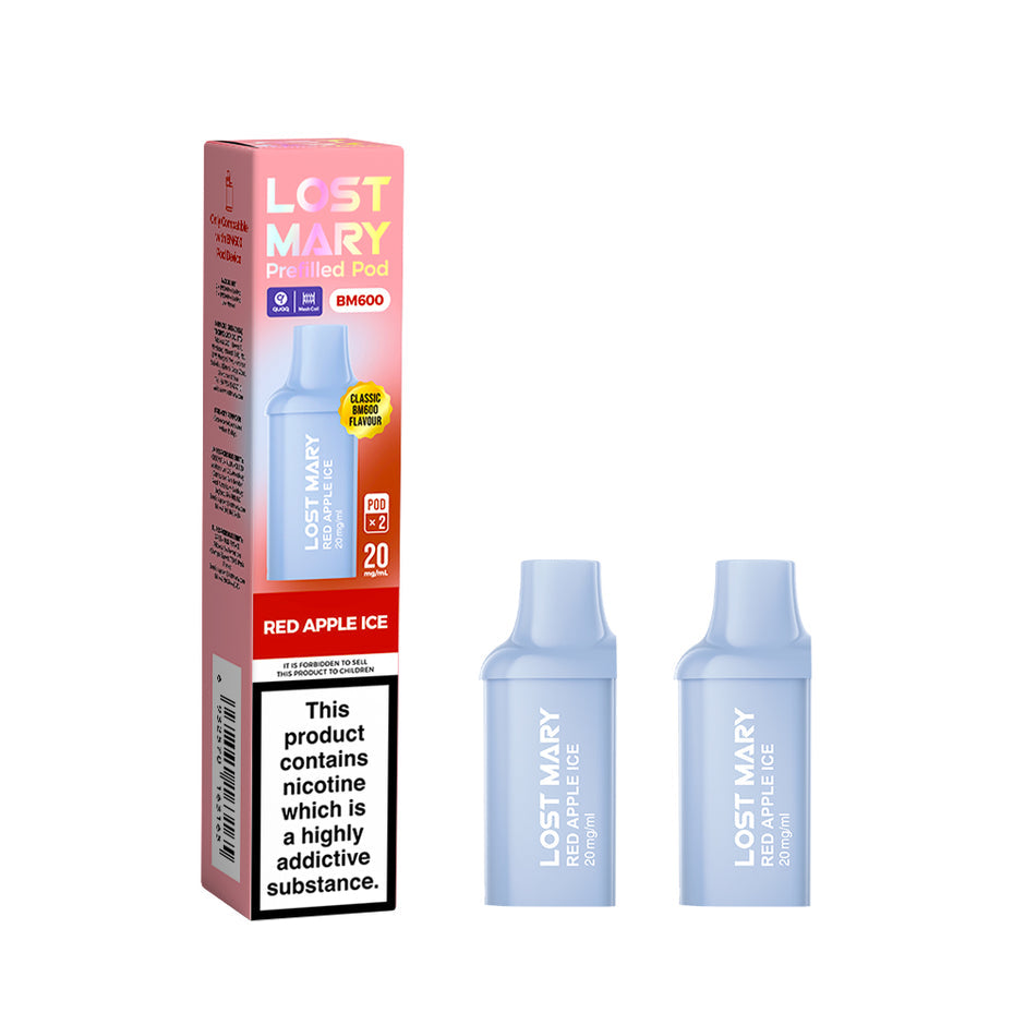 LOST MARY BM600 2025 2PK PODS RED APPLE ICE (10)