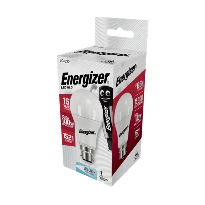 Energizer LED GLS Energy Saving Lightbulb |B22| |Daylight| 12 Pack