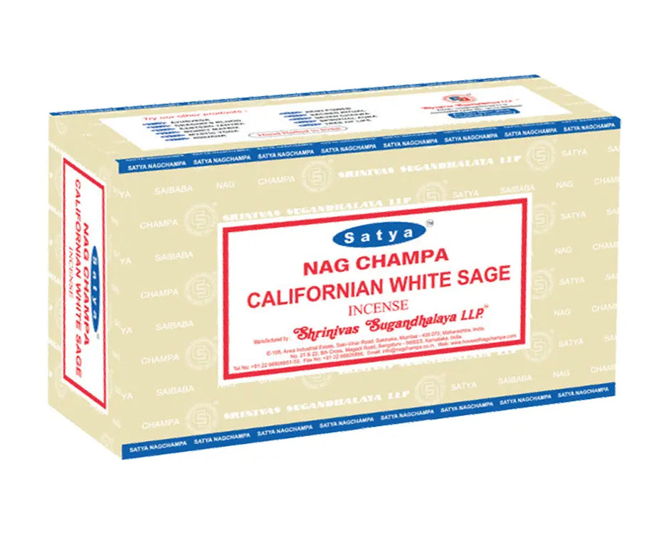 SATYA CALIFORNIAN WHITE SAGE 15G  12PK