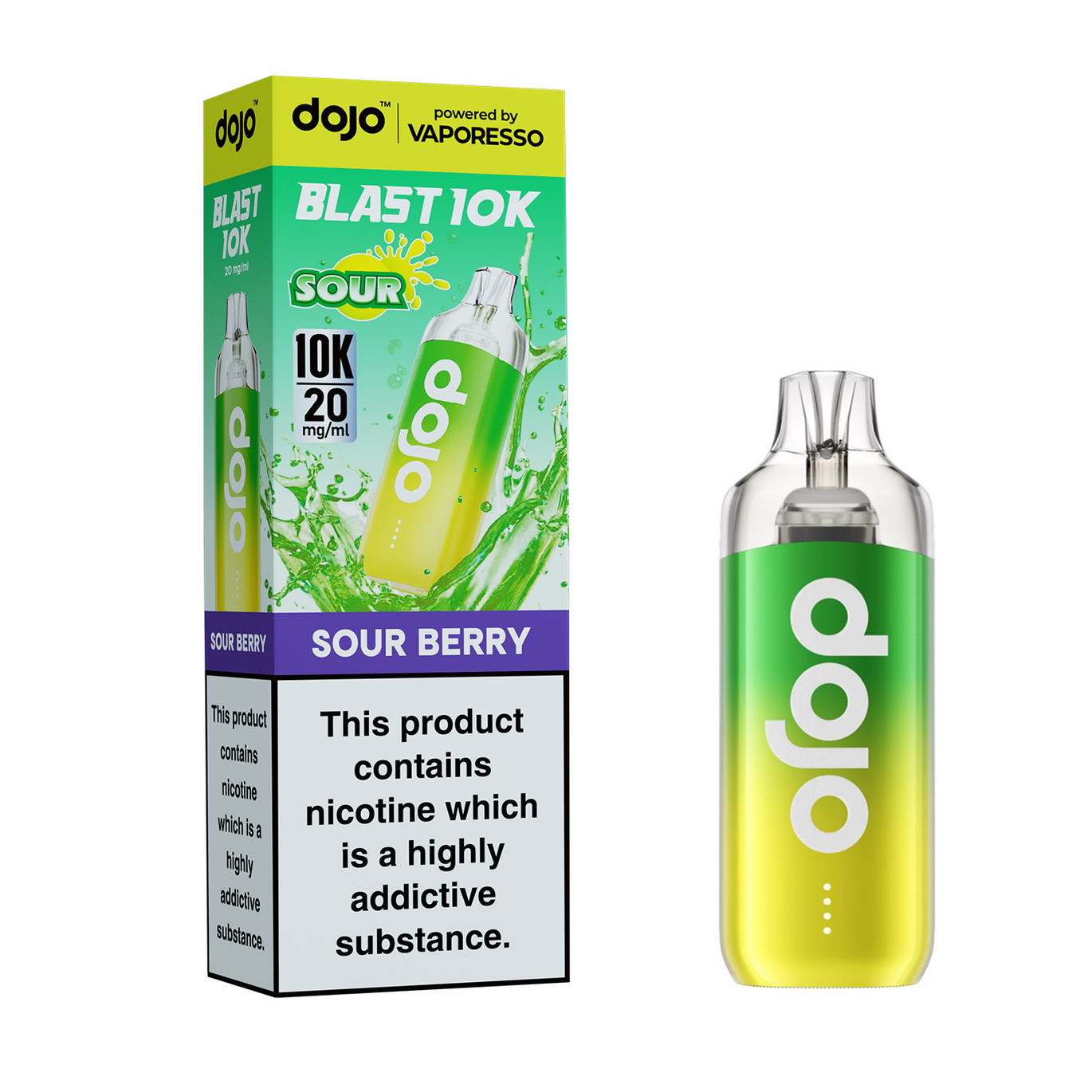 VAPORESSO DOJO BLAST 10K KIT SOUR BERRY (5) Main image