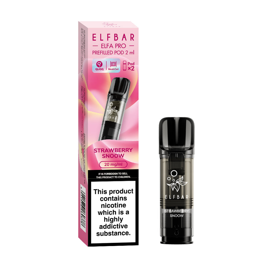 ELFBAR ELFA PRO PREFILLED POD STRAWBERRY SNOOW (ICE CREAM) (10) Main image