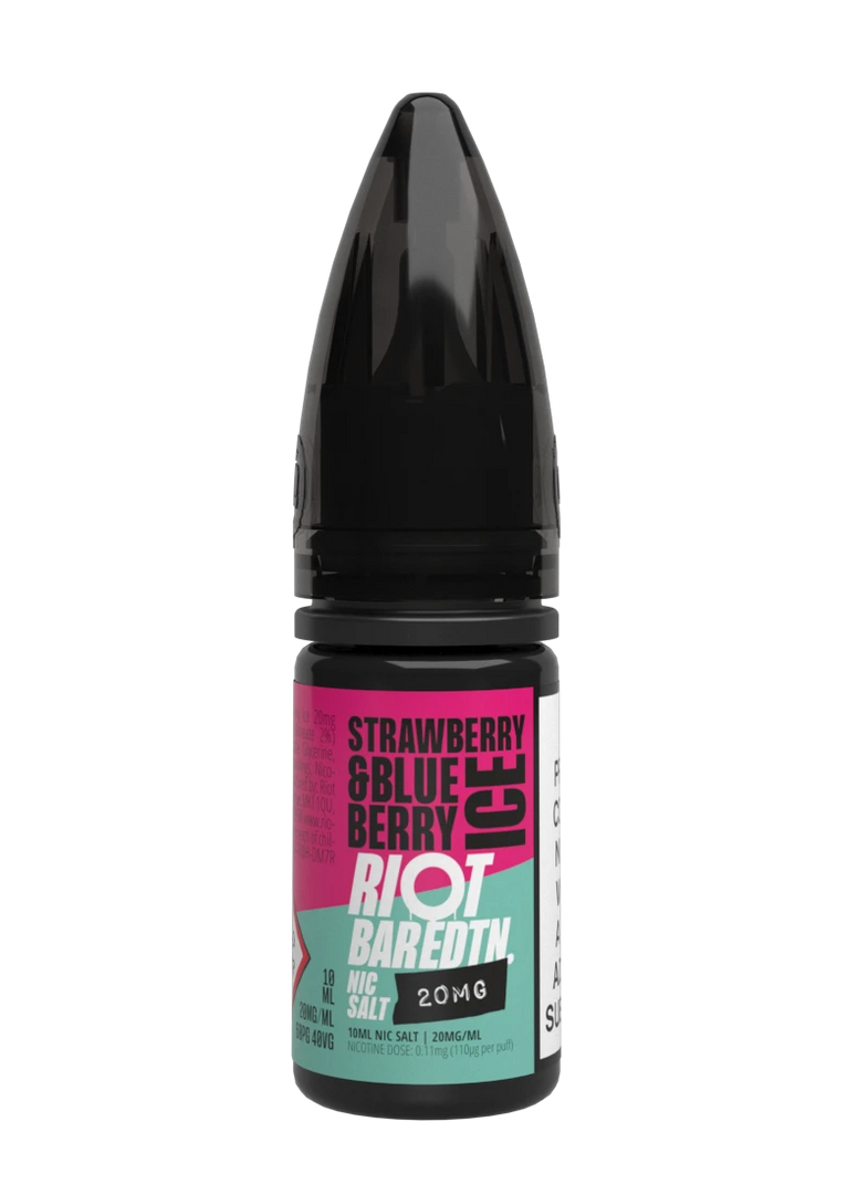 RIOT BAR EDTN 20MG NIC SALT STRAWBERRY & BLUEBERRY ICE (10) Main image