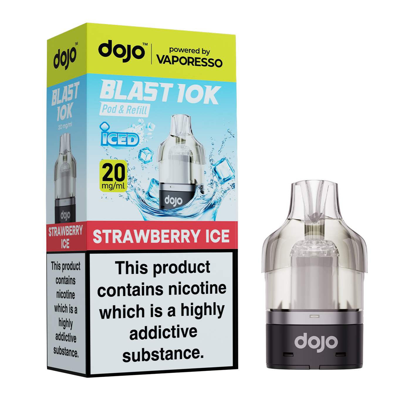 VAPORESSO DOJO BLAST 10K PODS STRAWBERRY ICE (5) Main image