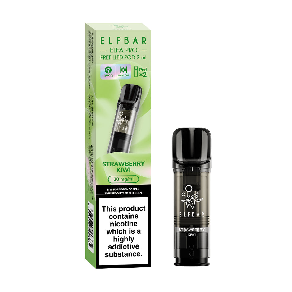 ELFBAR ELFA PRO PREFILLED POD STRAWBERRY KIWI (10) Main image