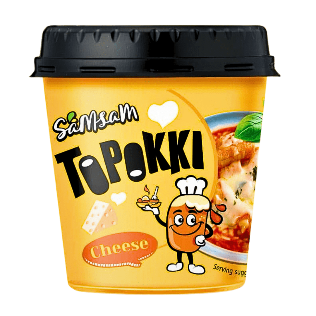 Samsam Topokki Cups Cheese Flavour (6 x 120g) Korean Main image