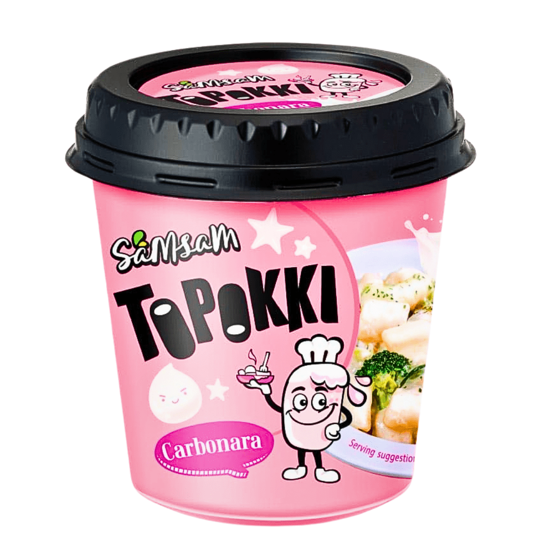 Samsam Topokki Cups Carbonara Flavour (6x120g) Korean Main image