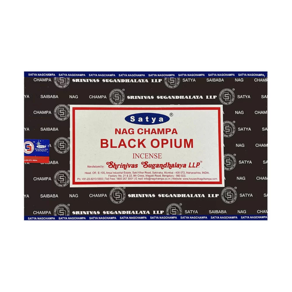 Satya Black Opium Incense Stick 12 pack Main image