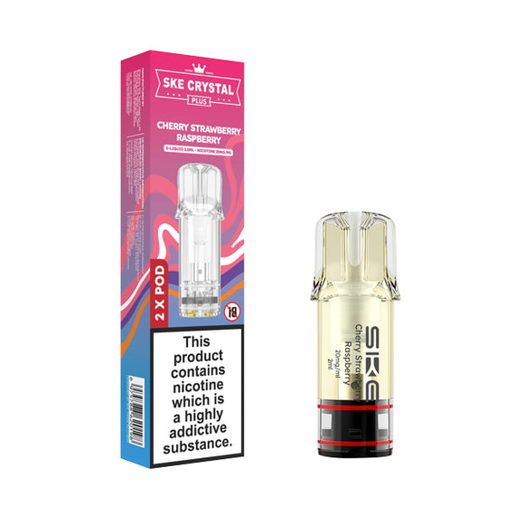 SKE CRYSTAL PLUS PREFILLED PODS CHERRY STRAWBERRY RASPBERRY (10) Main image