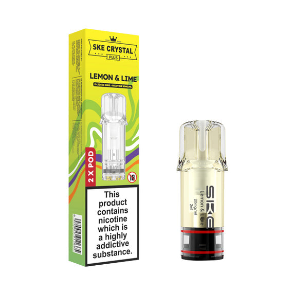 SKE CRYSTAL PLUS PREFILLED PODS LEMON & LIME (10) Main image