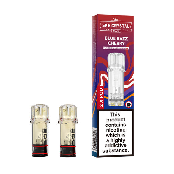 SKE CRYSTAL PLUS PREFILLED PODS BLUE RAZZ CHERRY (10)