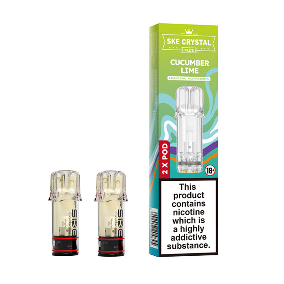 SKE CRYSTAL PLUS PREFILLED PODS CUCUMBER LIME (10)