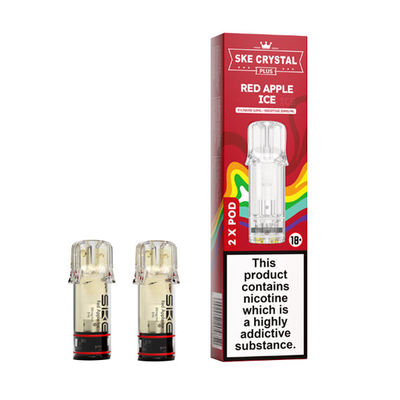 SKE CRYSTAL PLUS PREFILLED PODS RED APPLE ICE (10) Main image