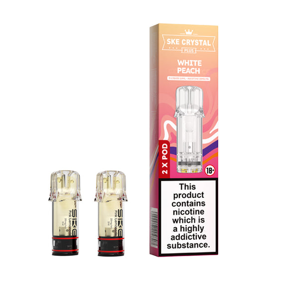 SKE CRYSTAL PLUS PREFILLED PODS WHITE PEACH (10) Main image