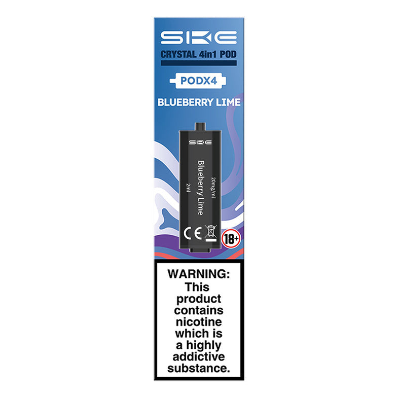 SKE CRYSTAL 4in1 PREFILLED PODS BLUEBERRY LIME (10) Main image