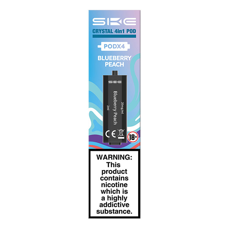 SKE CRYSTAL 4in1 PREFILLED PODS BLUEBERRY PEACH (10) Main image