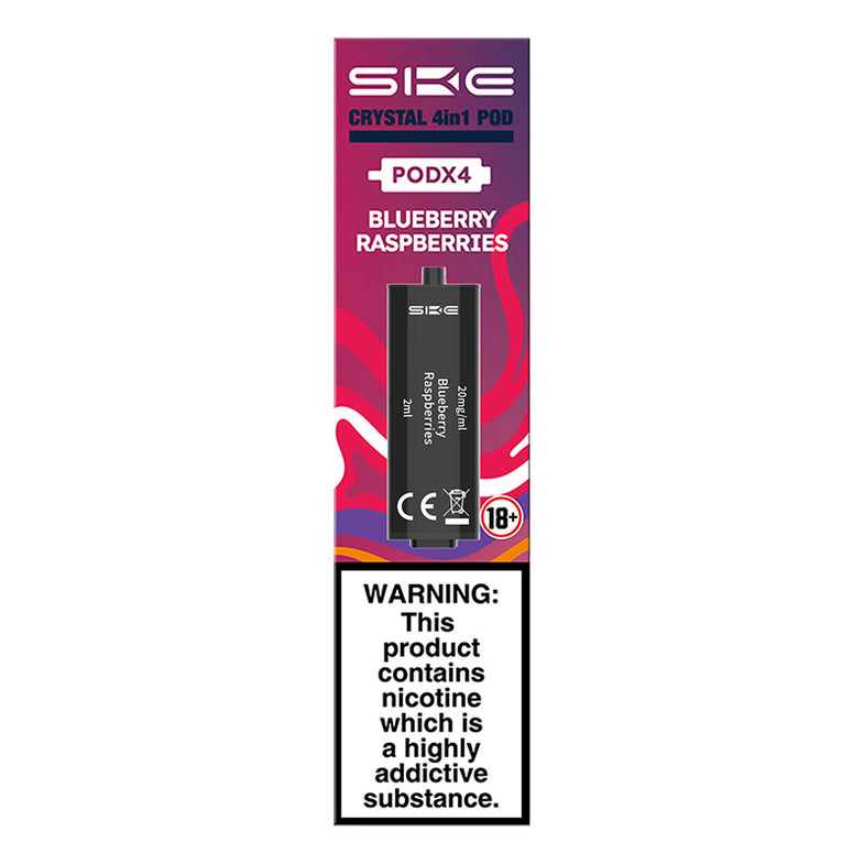 SKE CRYSTAL 4in1 PREFILLED PODS BLUEBERRY RASPBERRIES (10) Main image