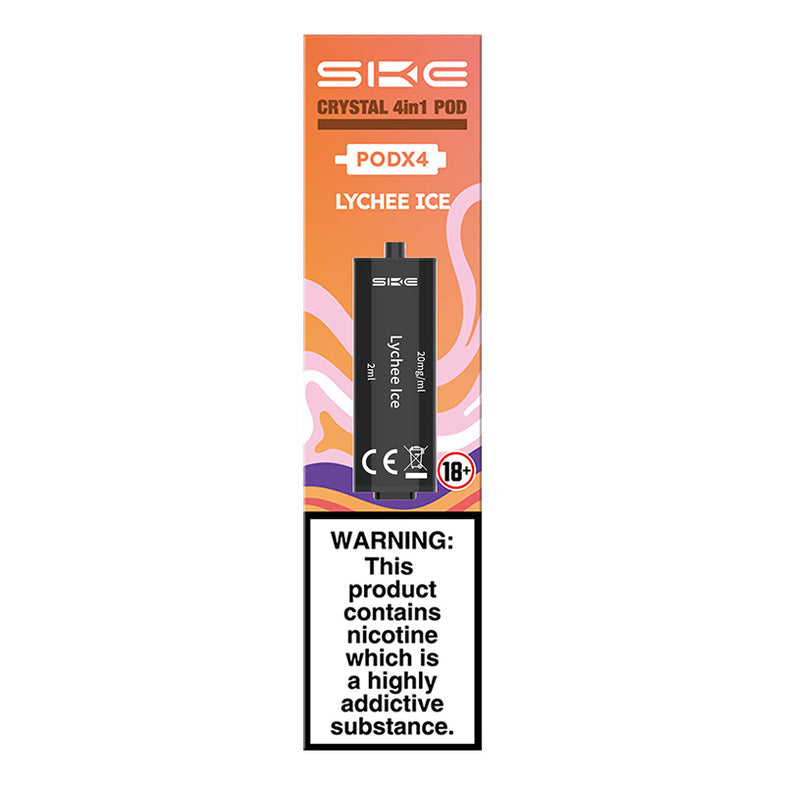 SKE CRYSTAL 4in1 PREFILLED PODS LYCHEE ICE (10) Main image