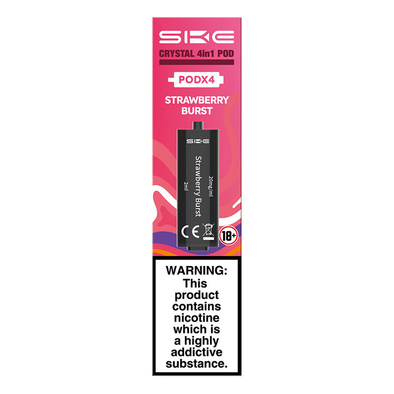 SKE CRYSTAL 4in1 PREFILLED PODS STRAWBERRY BURST (10) Main image