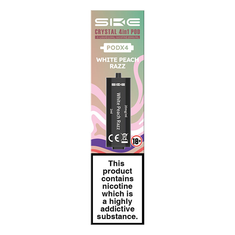 SKE CRYSTAL 4in1 PREFILLED PODS WHITE PEACH RAZZ (10) Main image