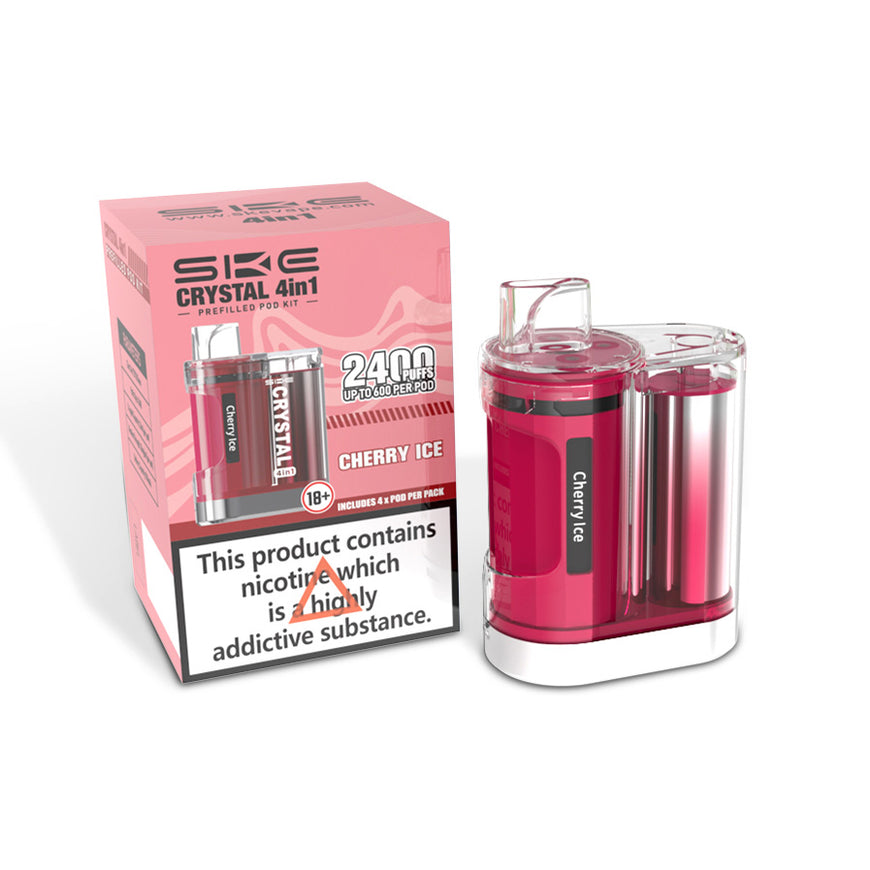SKE CRYSTAL 4in1 2400 POD KIT CHERRY ICE (5) Main image