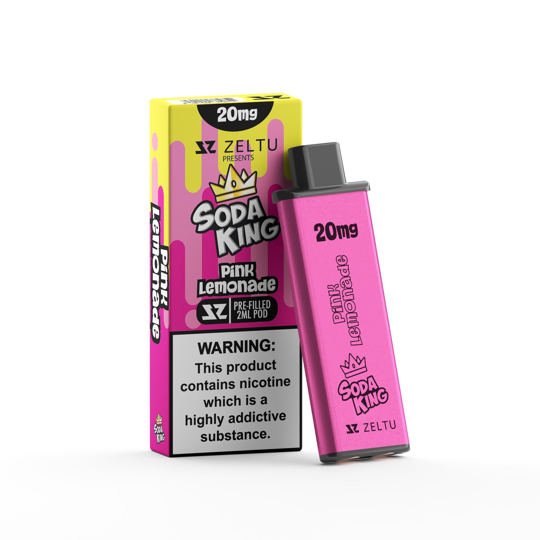 ZELTU X3 PREFILLED POD SODA KING PINK LEMONADE (5) Main image