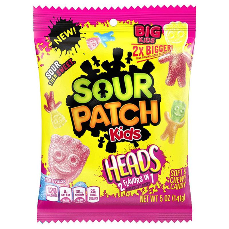 Sour Patch Kids Heads 141g Peg Bag Main image