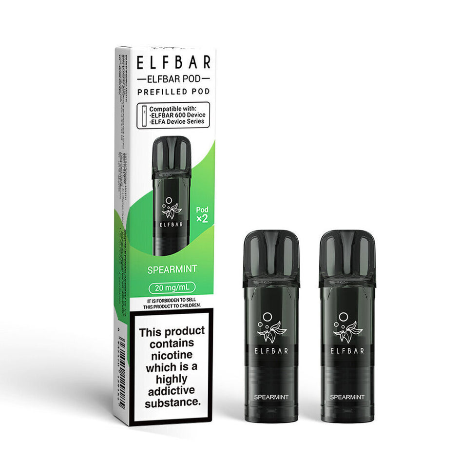 ELFBAR 600 2025 2PK PODS SPEARMINT (10) Main image